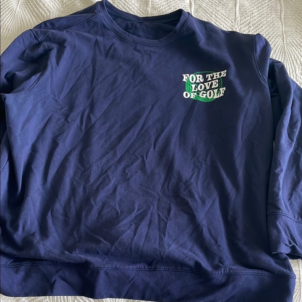 Navy Blue Crewneck Golf Sweater by all in motion